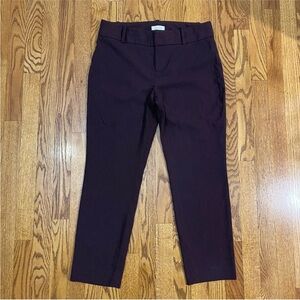 Calvin Klein Deep Burgundy Trousers